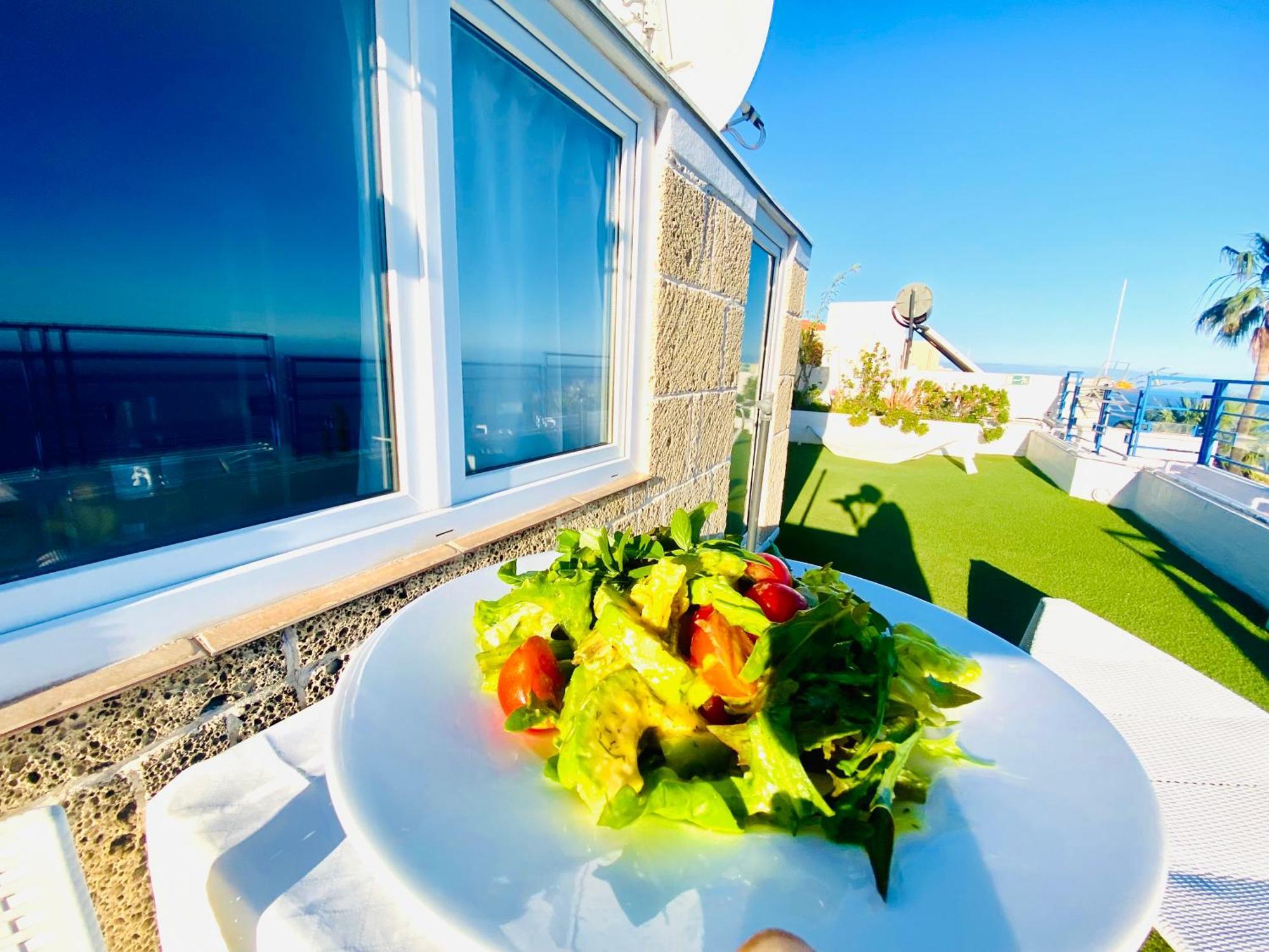 Apartamento Atlantico - Terraza única con vistas al océano - Wifi&Netflix Santa Cruz de Tenerife Esterno foto